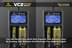 VC2 Charger (Kit) - 18650 Battery | BATTERY BRO - 6