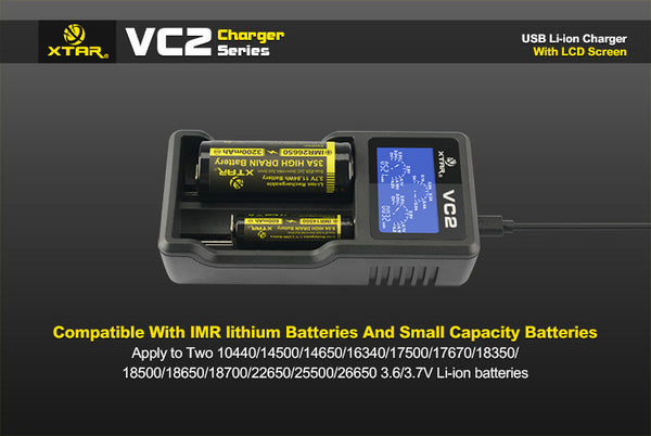 VC2 Charger (Kit) – 18650 Battery