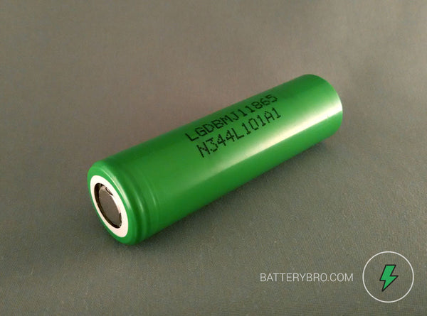 Protected 3500mAh 10A 18650 Button Top Battery with UL2054 and CB certs  (MJ1 cell inside) - Wholesale Discount